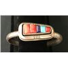 Image 8 : Sterling and Cobblestone Inlay Bracelet – Navajo