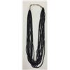 Image 1 : Multi-Strand Black Bead Necklace