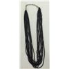 Image 4 : Multi-Strand Black Bead Necklace