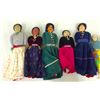 Image 3 : Group of 9 Native Dolls