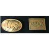 Image 1 : Reunion Era C. S. A. and US Buckles