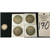 Image 2 : Group of 4 Morgan Silver Dollars