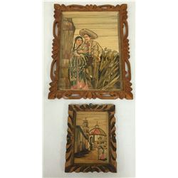 Mexican Straw Art Pair