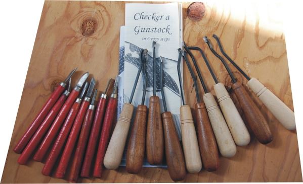 gunstock checkering tool set