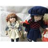 Image 2 : LOT 4 PORCELAIN DOLLS ON STANDS AS SHOWN