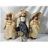 Image 1 : 3 COLLECTIBLE EDITIONS PORCELAIN DOLLS ON STANDS