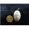 Image 2 : .925 STERLING RELIGIOUS PENDANT & COIN