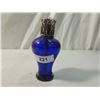 Image 1 : ART GLASS MURANO STYLE OIL LAMP COBALT BLUE