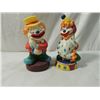 Image 1 : PAIR VINTAGE CLOWN BANKS AS SHOWN
