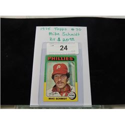 1975 TOPPS MIKE SCHMIDT BASEBALL CARD