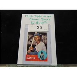 1963 TOPPS ERNIE BANKS BASEBALL CARD