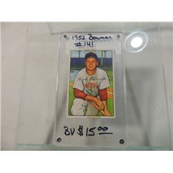 1952 BOWMAN HANK EDWARDS BASEBALL CARD