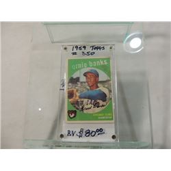 1959 TOPPS ERNIE BANKS BASEBALL CARD