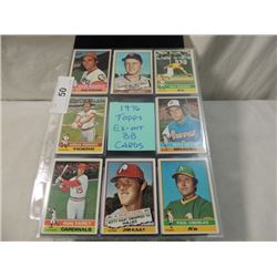 LOT 16 1976 TOPPS BASEBALL SPORTS CARDS AS SHOWN