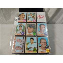 LOT 8 1968 TOPPS BASEBALL CARDS AS SHOWN