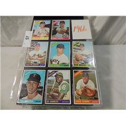 LOT 8 1966 TOPPS BASEBALL CARDS AS SHOWN