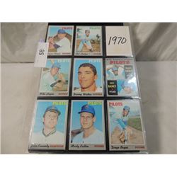 LOT 8 1970 TOPPS BASEBALL CARDS AS SHOWN