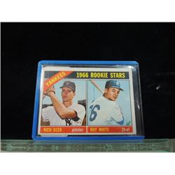 1966 TOPPS BASEBALL CARD YANKEES ROOKIE STARS