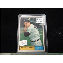 1961 TOPPS ROY SIEVERS #470 BASEBALL CARD