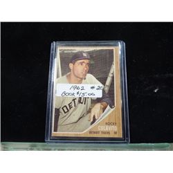 1962 TOPPS BASEBALL CARD ROCKY COLAVITO