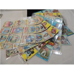 LOT 72 OLD VINTAGE FOOTBALL CARDS 1969-1972