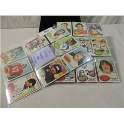 17 CARD LOT FOOTBALL SPORTS CARDS TOPPS 1976