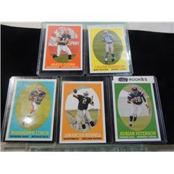 LOT 5 2007 TOPPS ROOKIE FOOTBALL CARDS