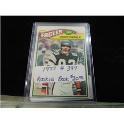 1977 TOPPS VINCE PAPALE #397 FOOTBALL CARD
