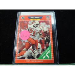 BARRY SANDERS NFL FOOTBALL ROOKIE CARD
