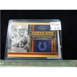 2008 DUNRUSS PEYTON MANNING #215 FOOTBALL CARD