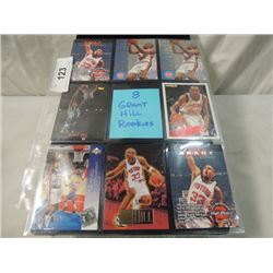 LOT 8 GRANT HILL ROOKIE BASKETBALL SPORTS CARDS