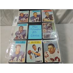 LOT 8 1966 PHILADELPHIA FOOTBALL CARDS