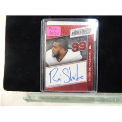 SHEDE HAGEMAN AUTOGRAPHED FOOTBALL CARD 20 OF 25