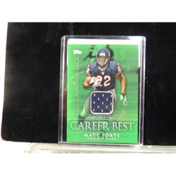 MATT FORTE CAREER BEST JERSEY CARD TOPPS