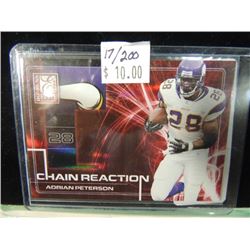 ADRIAN PETERSON CHAIN REACTION FOOTBALL CARD