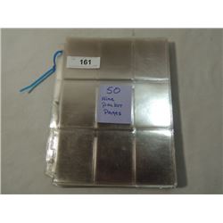 LOT 50 9 POCKET VINYL CARD PAGES AS SHOWN