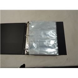 BINDER FULL OVER 50 9 POCKET CARD PAGES SLEEVES