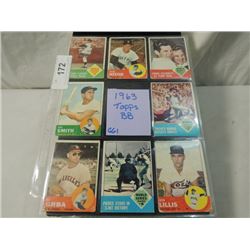 LOT 8 1963 TOPPS BASEBALL SPORTS CARDS