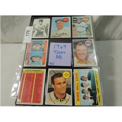 LOT 8  1969 TOPPS BASEBALL SPORTS CARDS
