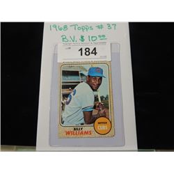 1968 TOPPS #37 BILLY WILLIAMS BASEBALL CARD