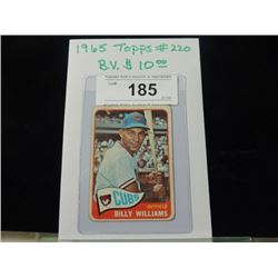 1965 TOPPS #220 BILLY WILLIAMS BASEBALL CARD