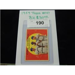 1959 TOPPS #147 LONG BANKS MORYN BASEBALL CARD