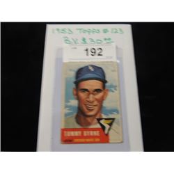 1953 TOPPS #123 TOMMY BYRNE BASEBALL CARD