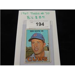 1967 TOPPS #70 RON SANTO BASEBALL CARD