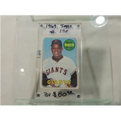 1969 TOPPS #190 WILLIE MAYS BASEBALL CARD