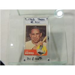 1963 TOPPS #340 YOGI BERRA BASEBALL CARD