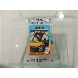 1975 TOPPS #300 REGGIE JACKSON BASEBALL CARD