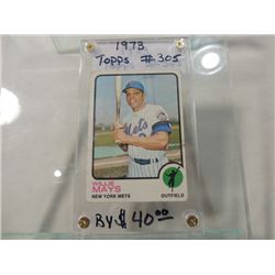 1973 TOPPS #305 WILLIE MAYS BASEBALL CARD