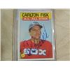 Image 1 : AUTOGRAPHED BASEBALL CARD CARLTON FISK