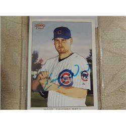 AUTOGRAPHED BASEBALL CARD KERRY WOOD